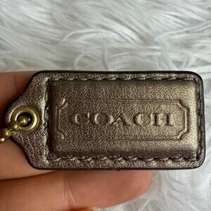1.5" COACH  Fob Bag Charm Hang tag Hangtag